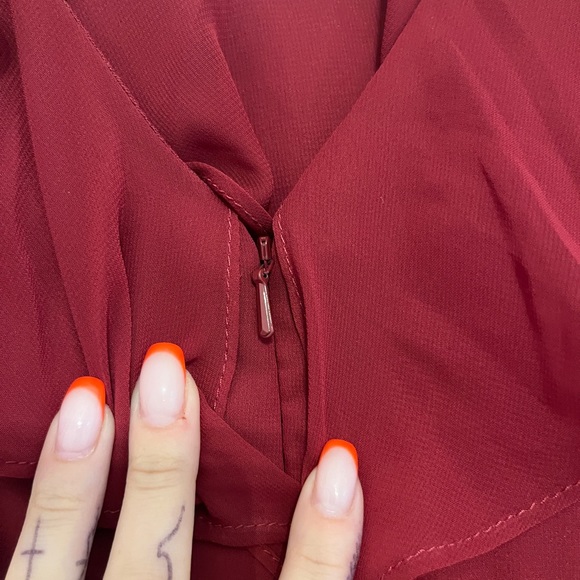 Dessy girl red dress - Picture 3 of 7